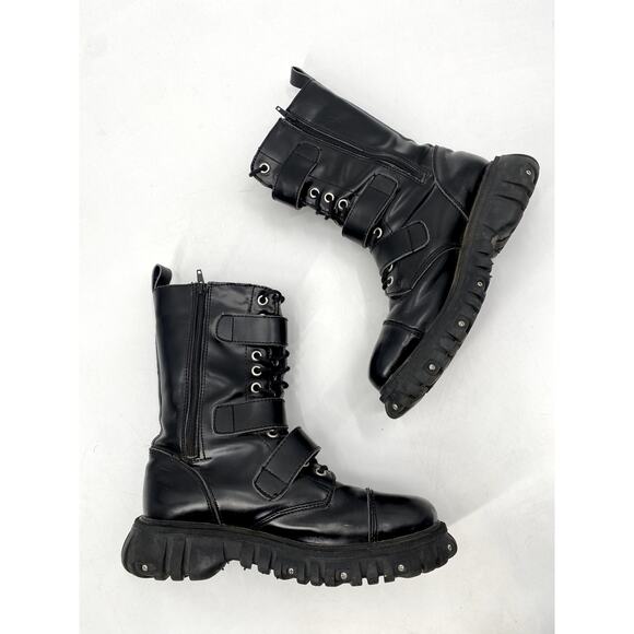 TUK Black TUKskin 3-Buckle Anarchic Airship Boot main image 8